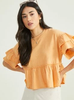 Nora Ruffle Baby Doll Top