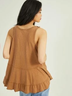 Lilla Ruffle Top -Pippa Shop 001890 A2102K117JI BROWN SUGAR 02