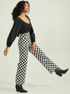 Pollie Crop Top -Pippa Shop 001890 B1110W073JD BLACK 02