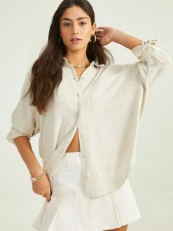 Emma Oversized Linen Top