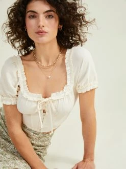 Lily Linen Corset Top