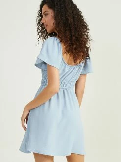 Mckenna Flutter Dress -Pippa Shop 001890 E0517W039JD 23 SKY BLUE 03