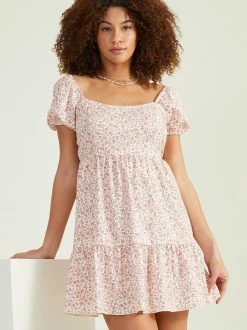 Cora Floral Dress -Pippa Shop 001890 E0542Y343JD IVORY PINK 02