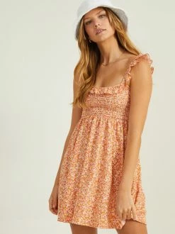 Cecile Smocked Floral Dress