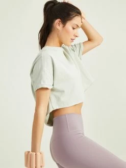 Send It Cropped Tee -Pippa Shop 001911 PT15611 1 SAGE 03