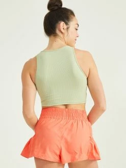 Ready Set Ribbed Tank -Pippa Shop 001911 PT16910 GREEN 03