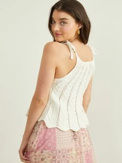 Alyce Crochet Tank -Pippa Shop 001913 SW0070AS IVORY 02