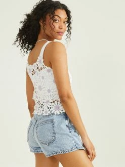 Floral Crochet Tank -Pippa Shop 001913 SW0127AS LILAC WHITE 02