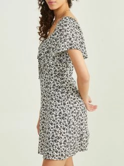 Hollie Floral Dress -Pippa Shop 001926 DADW339IMK OFF WHITE BLACK 03