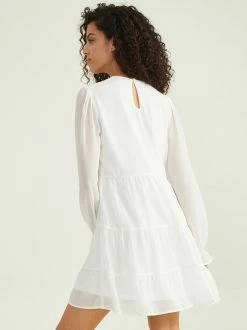 Tianna Tiered Dress -Pippa Shop 001926 DJDW621IMK WHITE 03