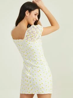 Kari Floral Dress -Pippa Shop 001926 DJDW897IMK WHITE 03