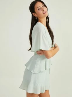 Winnie Ruffle Dress -Pippa Shop 001926 DYDW1690IMK 23 SAGE 02