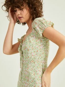 Jemma Floral Dress -Pippa Shop 001926 DYDW4261IMK SAGE 03