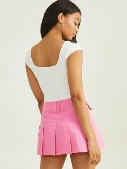 Anne Ribbed Square Neck Bodysuit -Pippa Shop 001926 TDSK1909 SS 23 IVORY 03