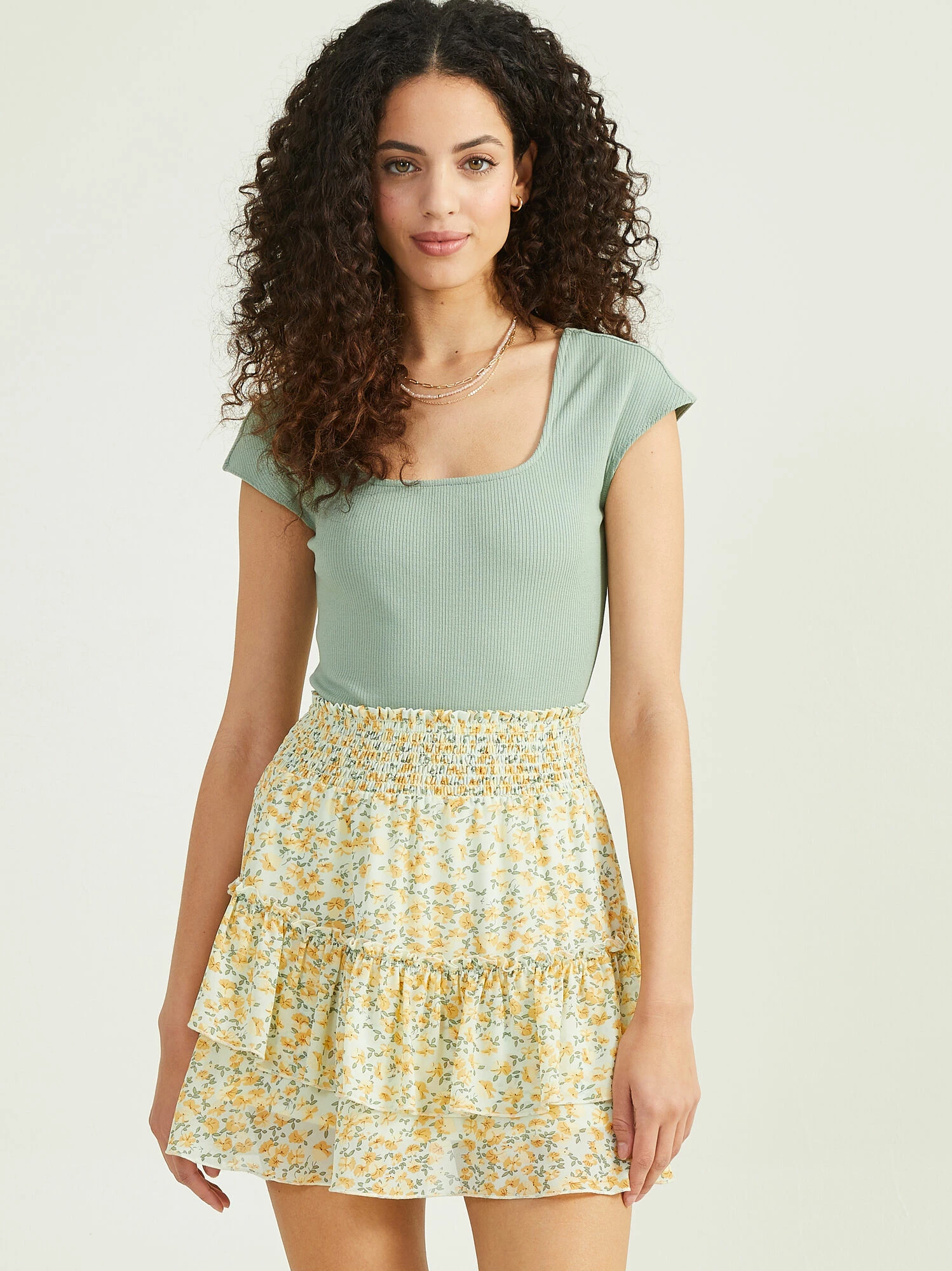 Anne Ribbed Square Neck Bodysuit 2 Anne Ribbed Square Neck Bodysuit - Image 2