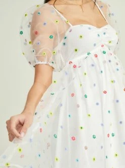 Macy Puff Sleeve Floral Dress