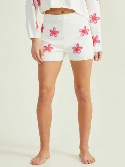 Flower Stitch Shorts -Pippa Shop 001950 BSW2562 IVORY 02