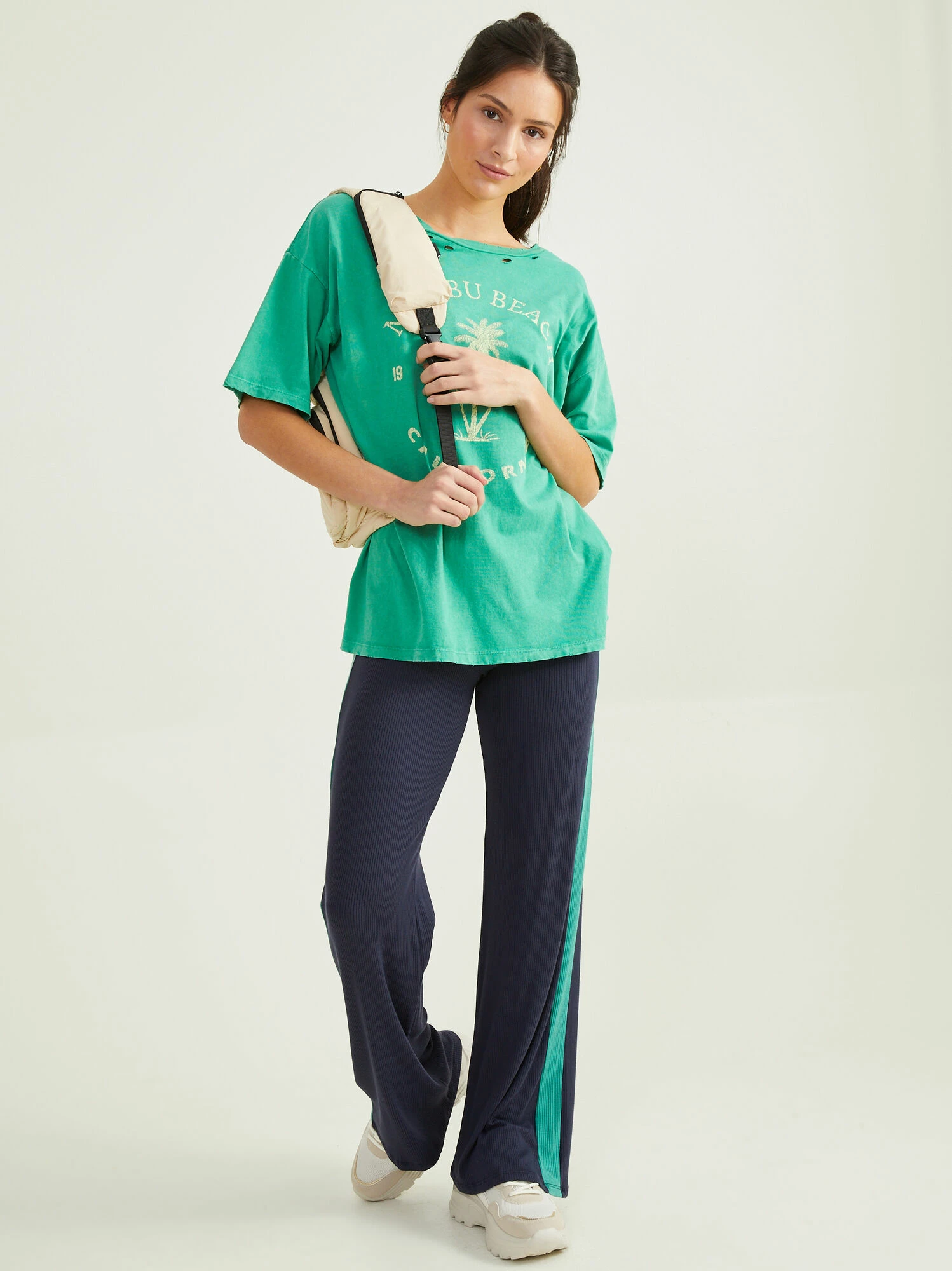 Malibu Beach Distressed Tee 1 Malibu Beach Distressed Tee