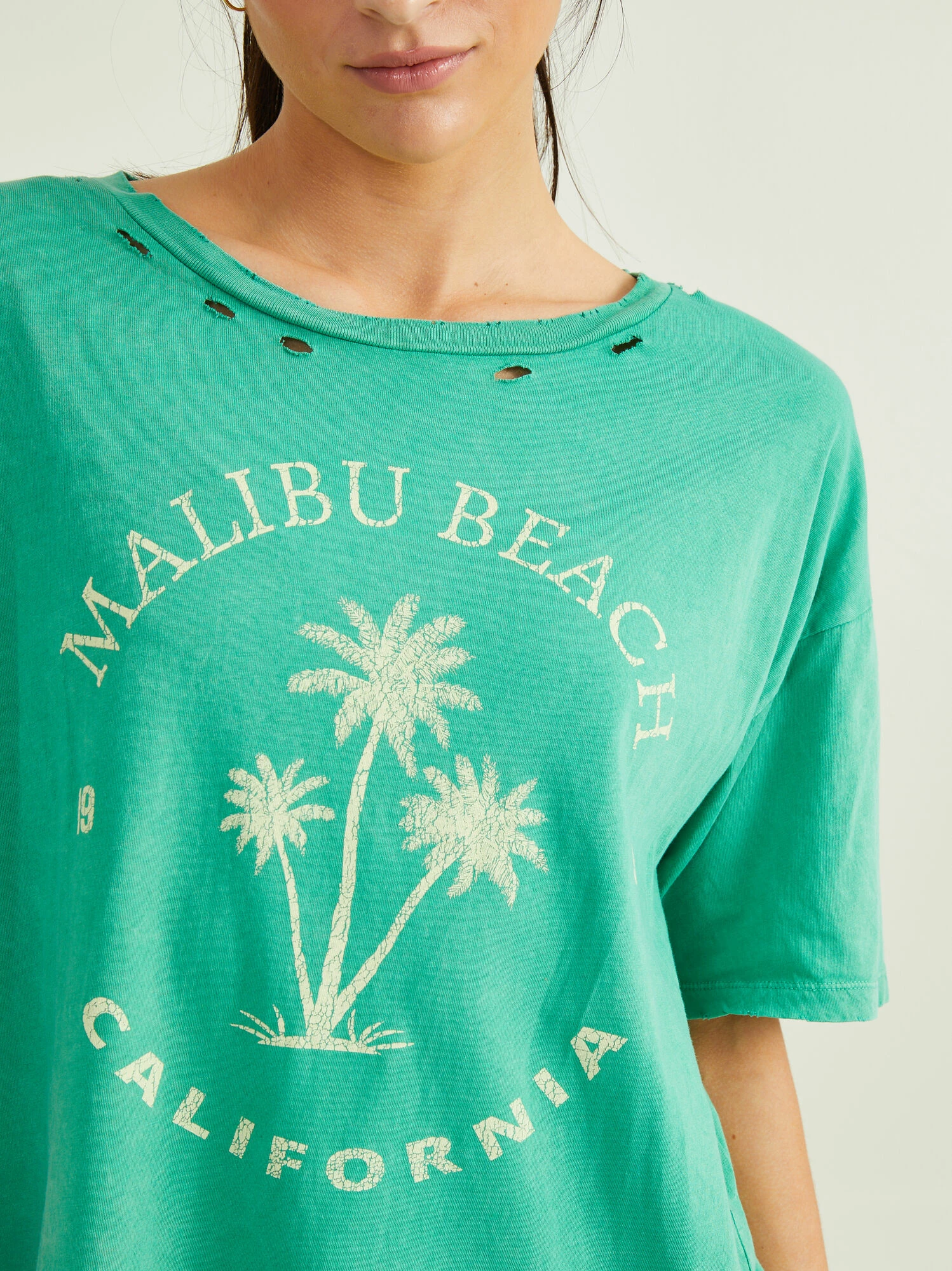 Malibu Beach Distressed Tee 2 Malibu Beach Distressed Tee - Image 2