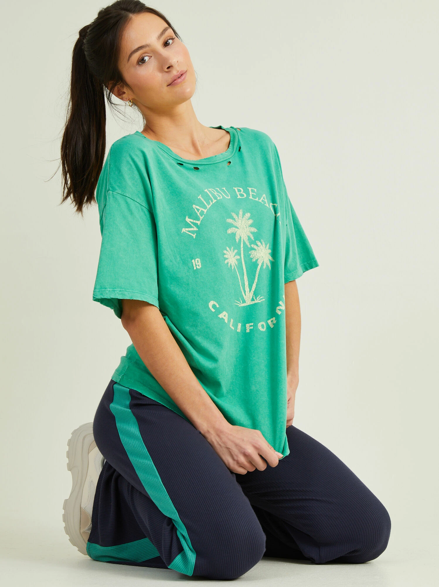 Malibu Beach Distressed Tee 3 Malibu Beach Distressed Tee - Image 3