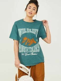 Wildlife Mountains Graphic Tee