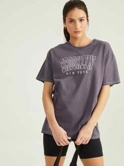Brooklyn New York Tee -Pippa Shop 002035 H4295TK CHARCOAL 02