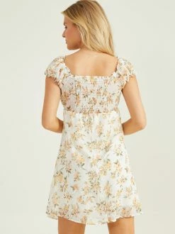 Myla Puff Sleeve Dress -Pippa Shop 003023 J6 4605W KAW BLUSH 02