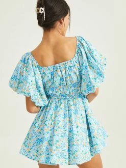 Hope Floral Dress -Pippa Shop 003033 MDR2312 AS BLUE 02