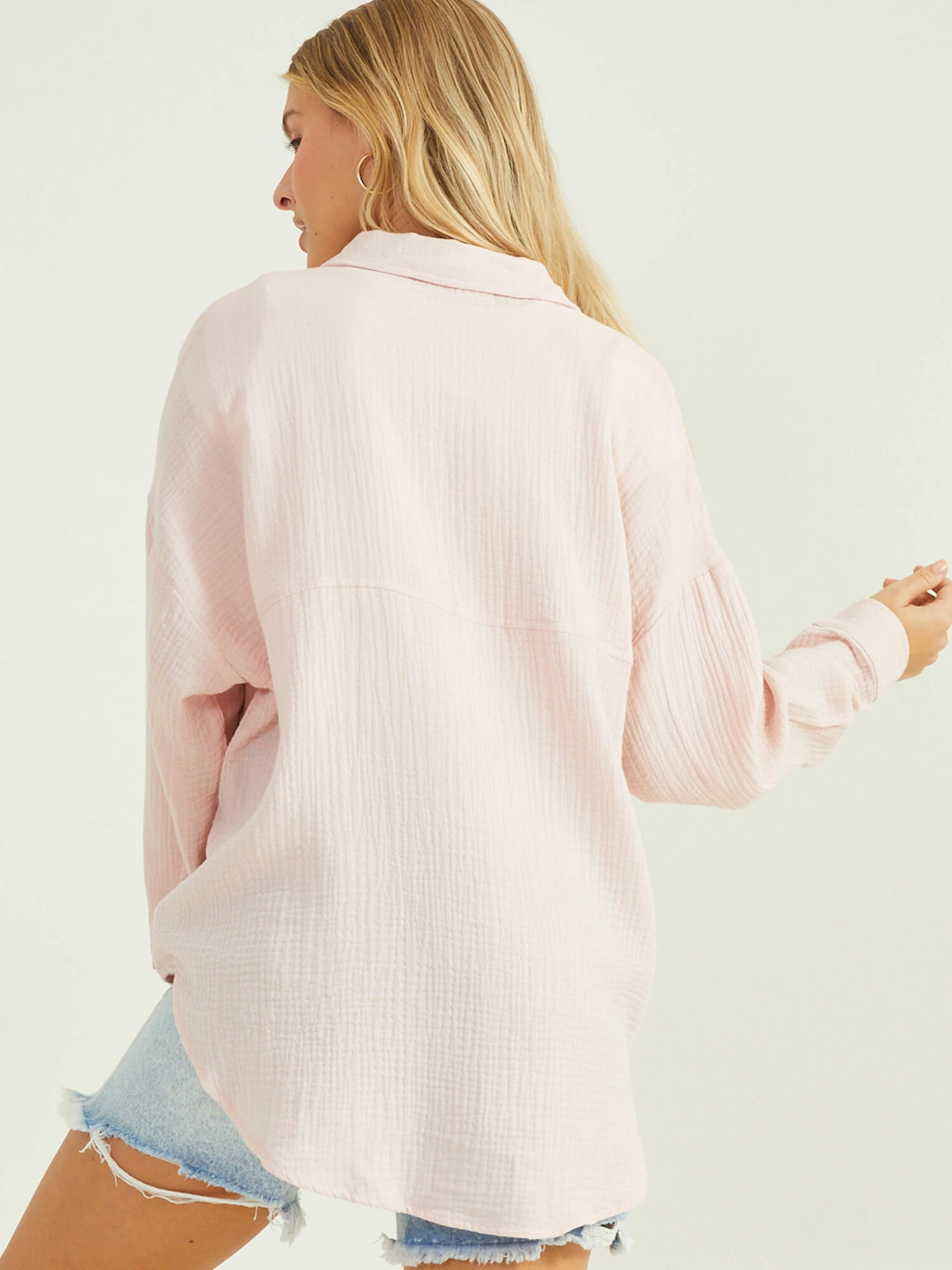 Mary Gauze Button Up Top 3 Mary Gauze Button Up Top - Image 3