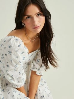 Victoria Babydoll Dress -Pippa Shop 003066 BMD1074CQ 23 WHITE BLUE 02