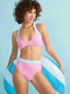 Kailani Color Block Swim Top