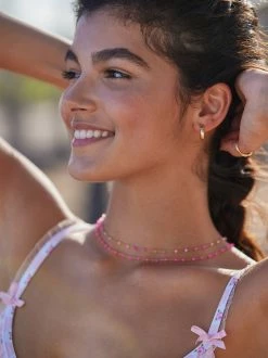 Vintage Rose Swim Top -Pippa Shop 003077 D4209 WHITE PINK 03