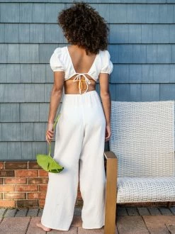 Fiji Gauze Coverup Jumpsuit -Pippa Shop 003077 D5115JDCLD WHT WHITE 02