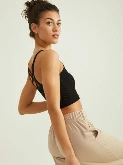 Feelin' Strappy Tank 5 Feelin' Strappy Tank -Pippa Shop 004059 TP5005 BLACK 02