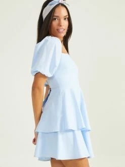 Theresa Puff Sleeve Dress 5 Theresa Puff Sleeve Dress -Pippa Shop 004086 FD569M BABY BLUE 02